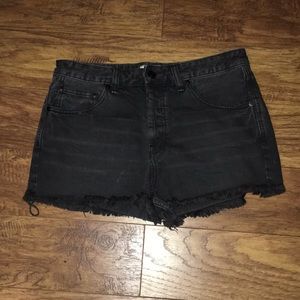 Black Free People denim shorts